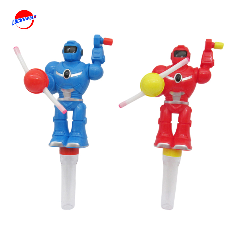 candy toy with robot Hand cranke…